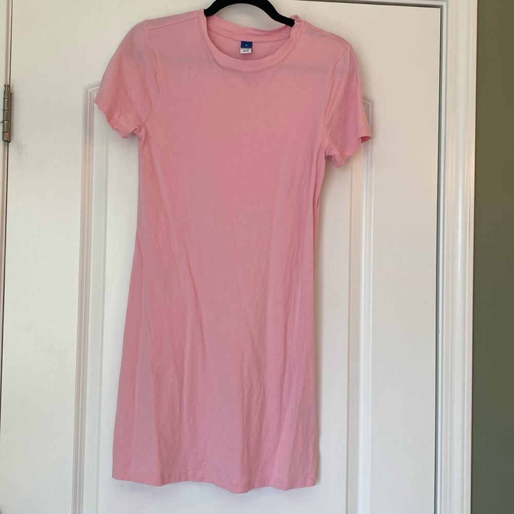 Pink tshirt dress